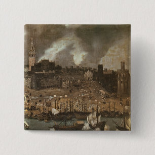 An Expedition Setting out from Seville for Pinback Button