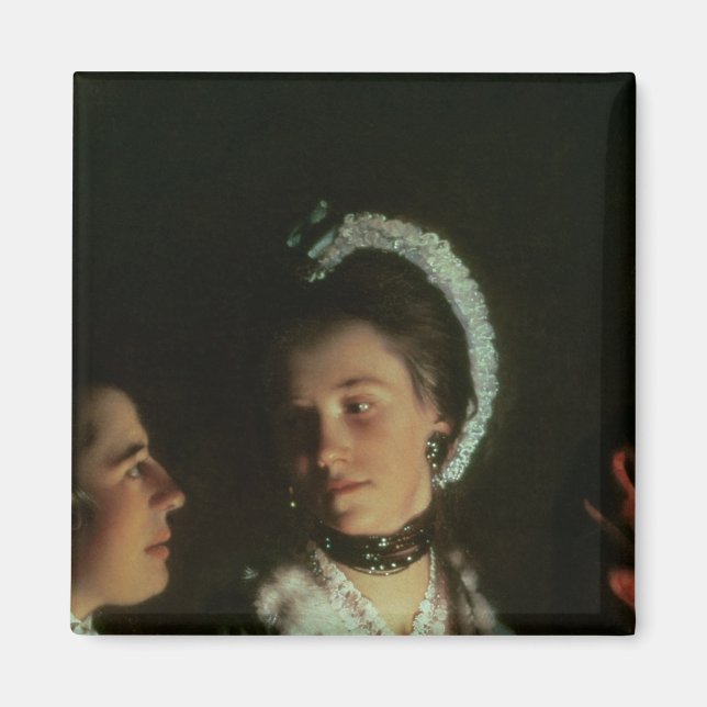 An Experiment on a Bird in the Air Pump, 1768 Magnet (Front)