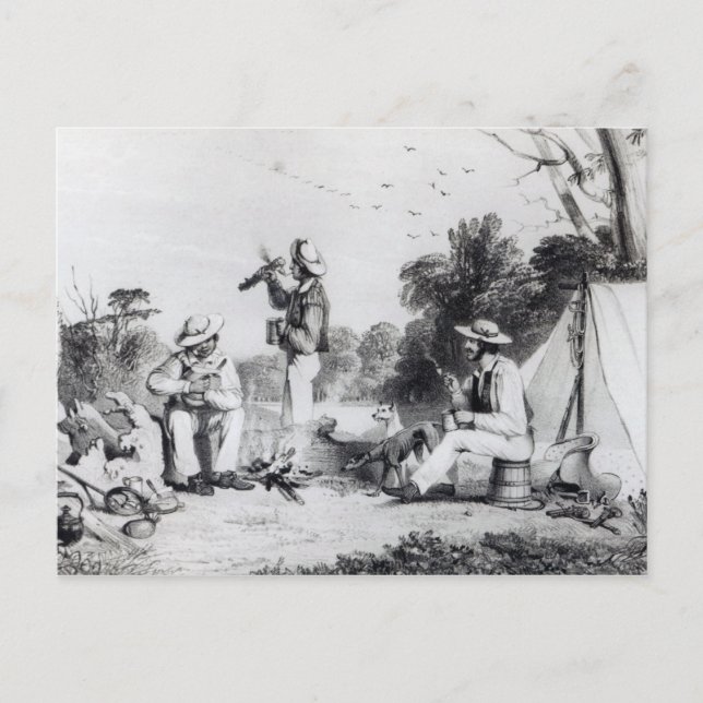 An exploring party invitation postcard (Front)