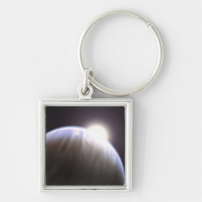 An extrasolar planet with its parent star keychain (Front)