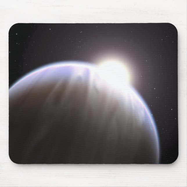 An extrasolar planet with its parent star mouse pad (Front)