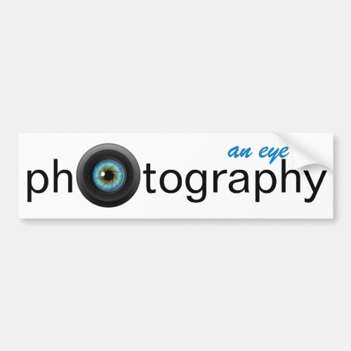 An Eye for Photography Camera Lens Bumper Sticker