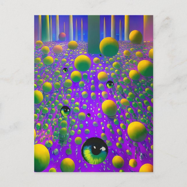 An Eyefull - Ken Gage Surreal Art Postcard (Front)