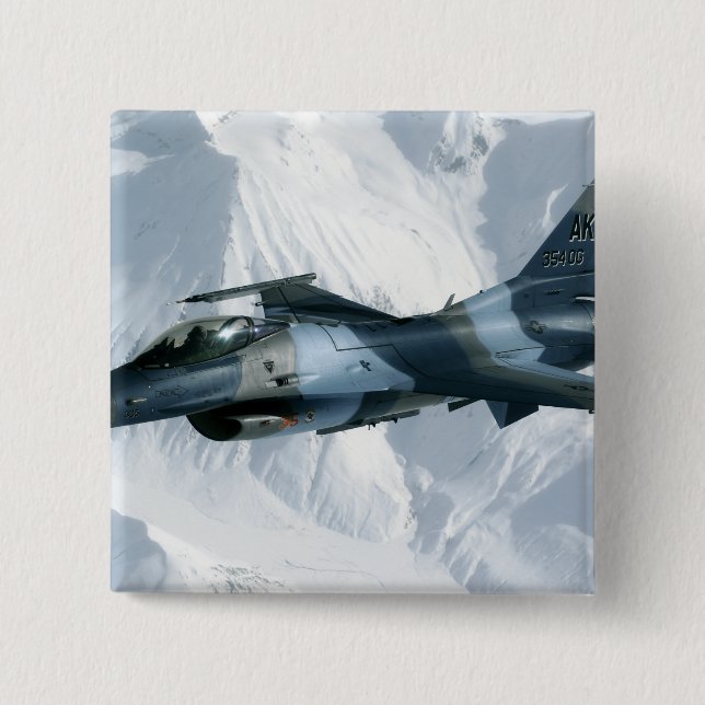 An F-16 Aggressor Pinback Button (Front)
