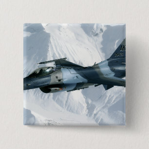 An F-16 Aggressor Pinback Button
