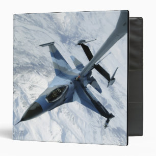 An F-16 Aggressor sits in contact position 3 Ring Binder