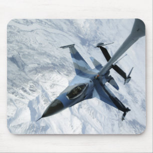 An F-16 Aggressor sits in contact position Mouse Pad