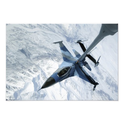 An F_16 Aggressor sits in contact position Photo Print