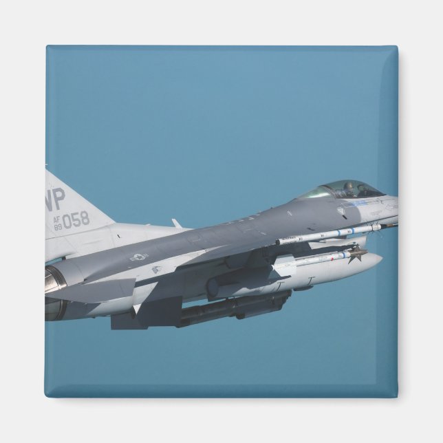 An F-16 Fighting Falcon in flight Magnet (Front)