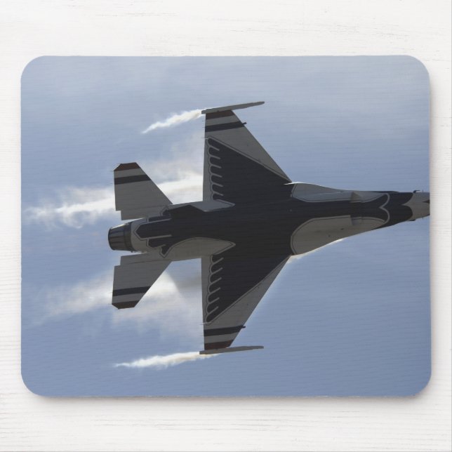 An F-16 Fighting Falcon pulls high G's Mouse Pad (Front)
