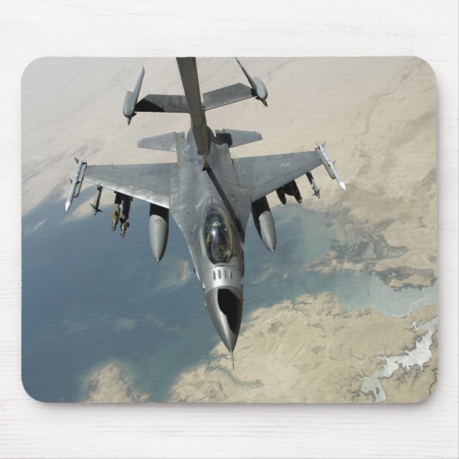 An F-16 Fighting Falcon refuels Mouse Pad (Front)