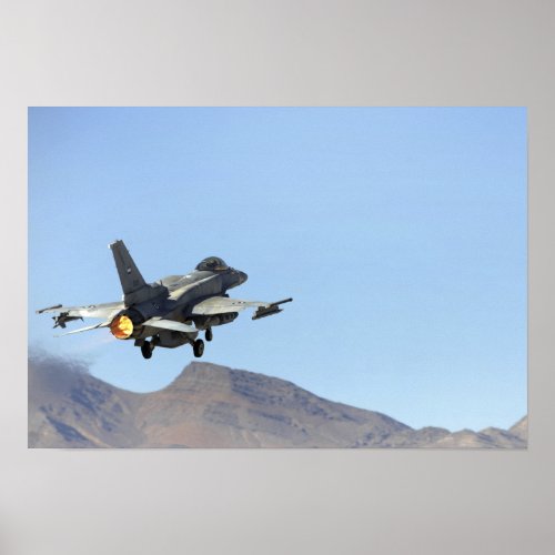 An F_16E from the United Arab Emirates Poster