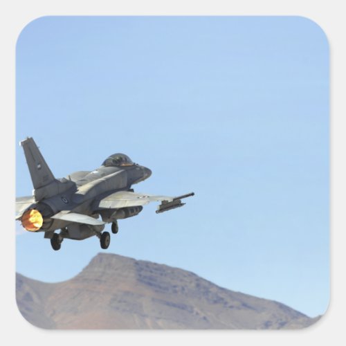 An F_16E from the United Arab Emirates Square Sticker