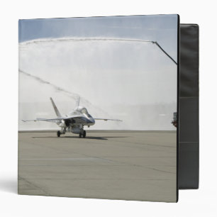 An F-18 aircraft 3 Ring Binder