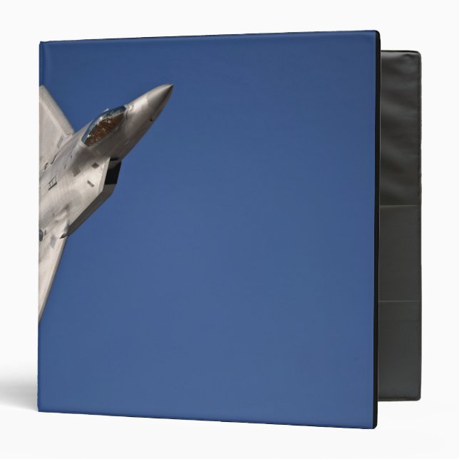 An F-22 Raptor aircraft Binder (Front/Inside)