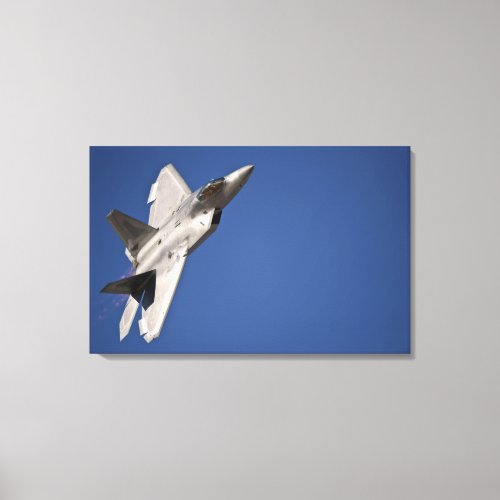 An F_22 Raptor aircraft Canvas Print