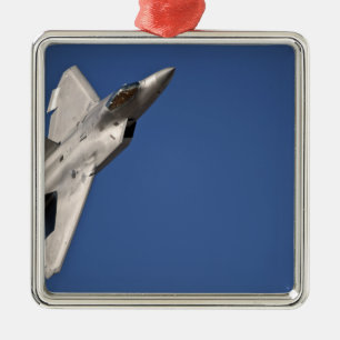 An F-22 Raptor aircraft Metal Ornament