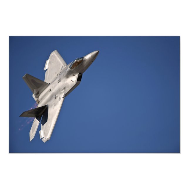 An F-22 Raptor aircraft Photo Print (Front)