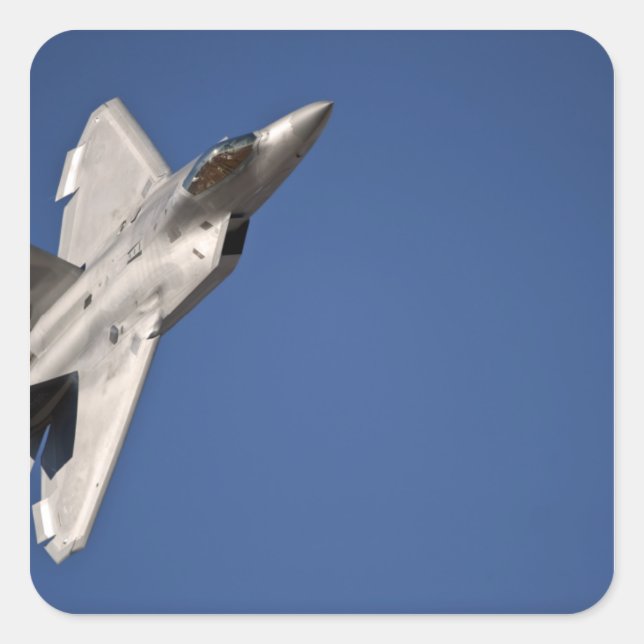 An F-22 Raptor aircraft Square Sticker (Front)