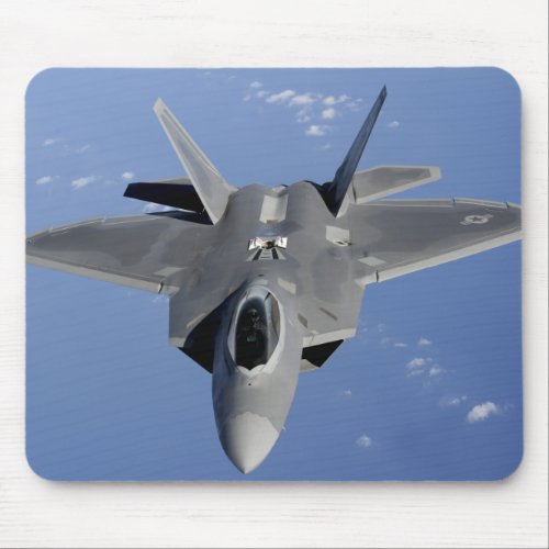 An F_22 Raptor moves into position to receive f 2 Mouse Pad