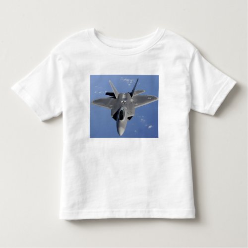 An F_22 Raptor moves into position to receive f 2 Toddler T_shirt