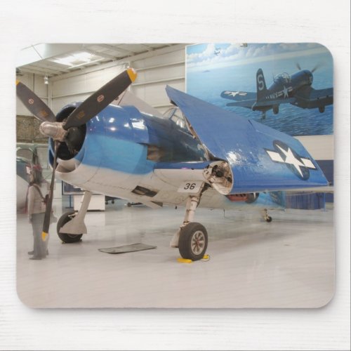 An F_6F Hellcat World War II fighter plane at Mouse Pad