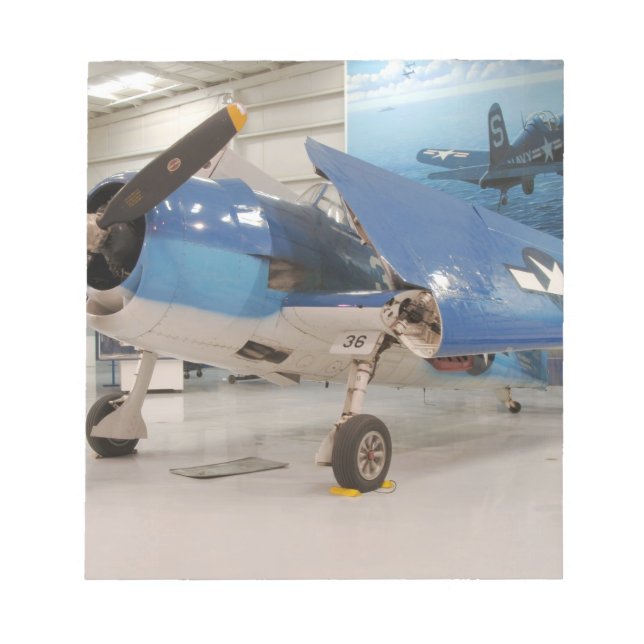 An F-6F Hellcat World War II fighter plane at Notepad (Front)