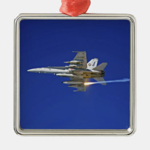 An F/A-18C Hornet Metal Ornament