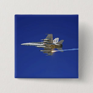 An F/A-18C Hornet Pinback Button