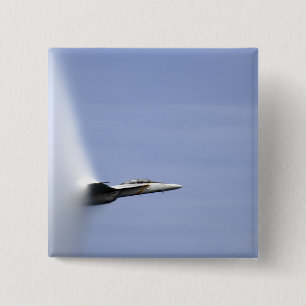 An F/A-18E Super Hornet reaches the speed of so Button