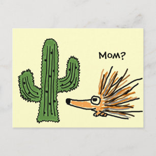 AN- Funny Porcupine Postcard