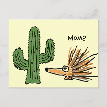 An- Funny Porcupine Postcard by inspirationrocks at Zazzle
