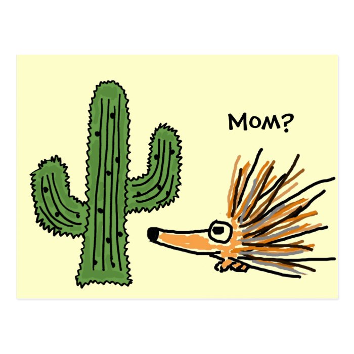 AN  Funny Porcupine Postcard