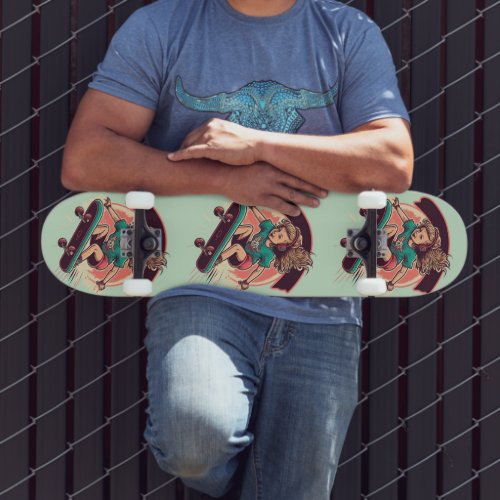 An Girl Skateboarding Skateboard