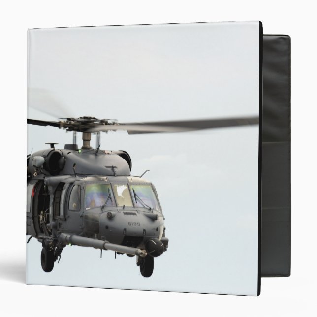 An HH-60 Pave Hawk helicopter 3 Ring Binder (Front/Inside)