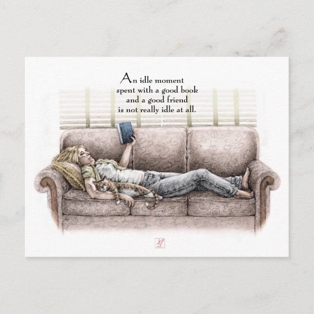 An Idle Moment - Customizable Postcard (Front)