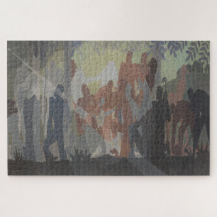 An Idyll of the Deep South – Aaron Douglas Art Jigsaw Puzzle