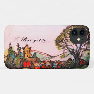 An Idyllic British Village art sketch & Name iPhone 11 Case