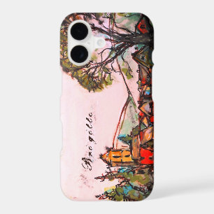 An Idyllic British Village art sketch & Name iPhone 17 Case