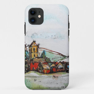An Idyllic British Village sketch iPhone 11 Case
