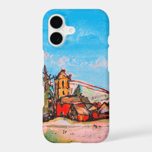 An Idyllic British Village sketch iPhone 17 Case