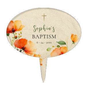 An Illuminated Life Orthodox Christian Baptism Cake Topper