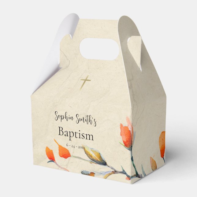 An Illuminated Life Orthodox Christian Baptism Favor Boxes (Front Side)