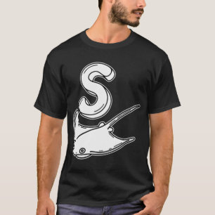 An illustration of letter S stand for Stingray T-Shirt