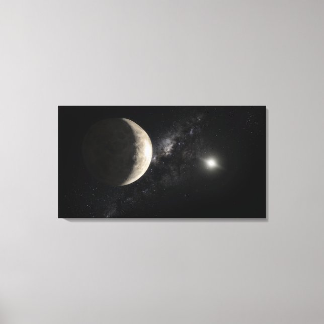 An illustration of Makemake Canvas Print (Front)