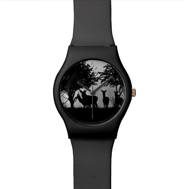 An image of some deer in the morning mist watch (Close Up)