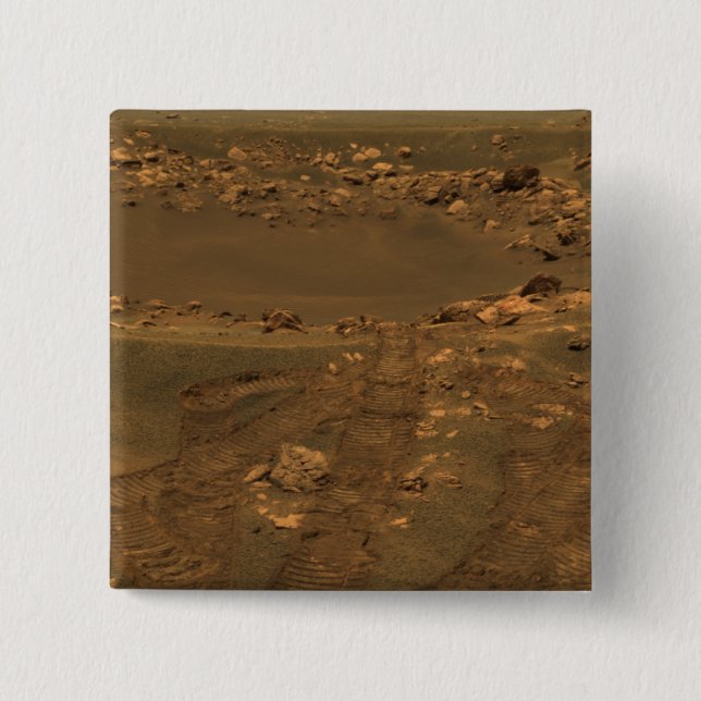 An impact crater in the Meridian Planum region Pinback Button (Front)