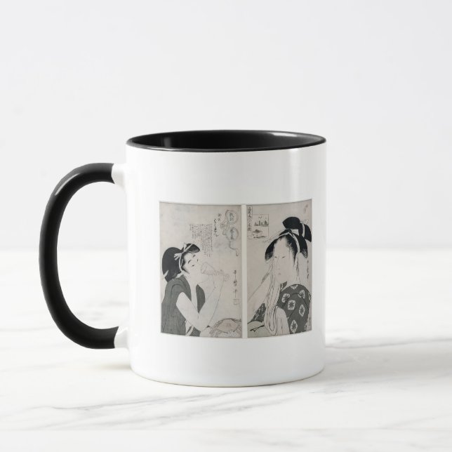 An impertinent woman,series Kyokun oya no Mug (Left)
