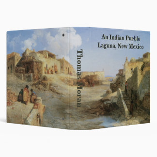An Indian Pueblo, Laguna, New Mexico by Moran 3 Ring Binder