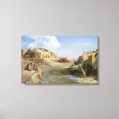 An Indian Pueblo Laguna New Mexico by Moran Canvas Print